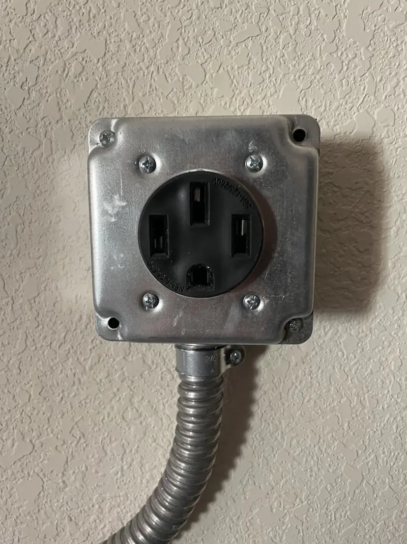 NEMA 14-50 outlet installed for Electrical Panel Upgrade in Strasburg