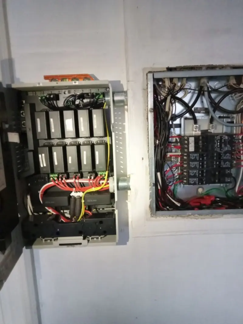 Electrical panel upgrade completed for Security Camera Wiring in Strasburg